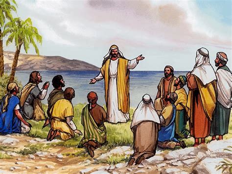 FreeBibleimages :: The Great Commission :: Jesus commissions His disciples to share the gospel ...