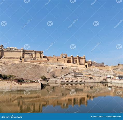 Historical Fort Architecture in Jaipur Rajasthan Stock Photo - Image of ...