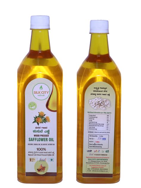 Poly Unsaturated Low Cholesterol 1 Litre Wood cold Pressed Safflower Oil, Liquid at Rs 380/litre ...