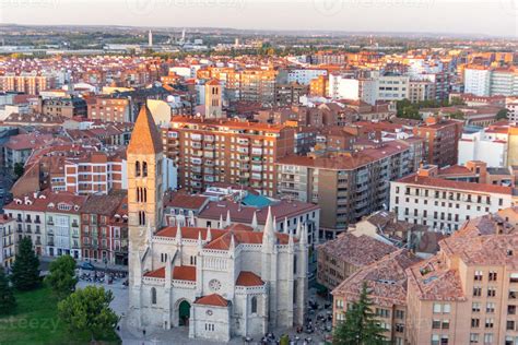 view of the city of Valladolid in Spain from the air 3606458 Stock Photo at Vecteezy