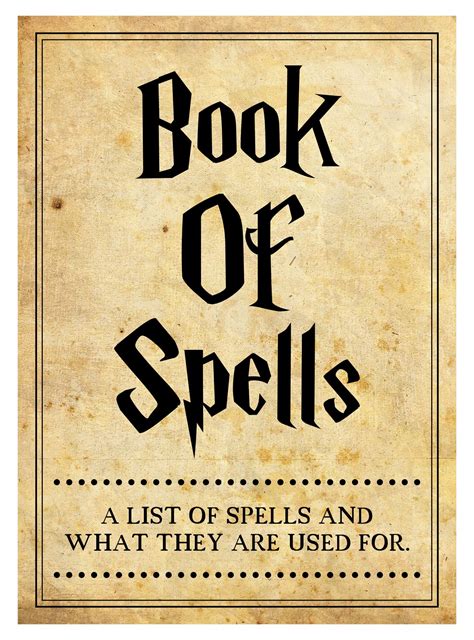 Halloween Spells - 15 Free PDF Printables | Printablee