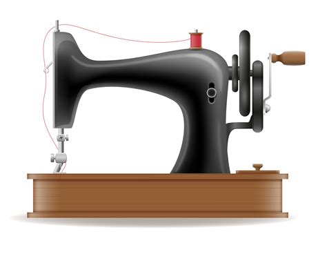 sewing machine old retro vintage icon stock vector illustration 509832 ...