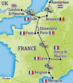 sábado temor digestión eurostar rail map llorar Desviación monte Vesubio