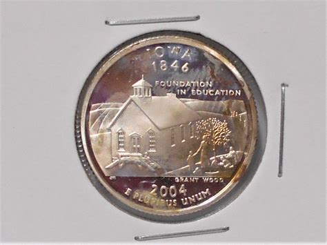 2004 S Proof 90% Silver Iowa State quarter - For Sale, Buy Now Online ...