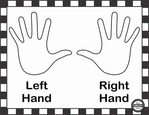 10+ Right And Left Hand Worksheet For Preschool | Étiquettes