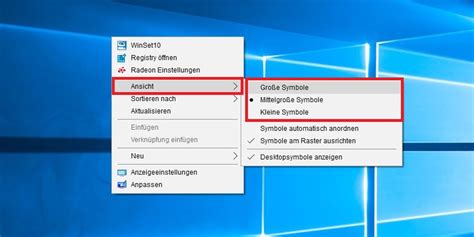 Windows 10: so lassen sich Desktopsymbole individuell in ihrer Größe anpassen | Windows 10 Forum ...