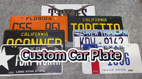 Custom Car Number Plates With Reflective Film Wholesale Security Number ...