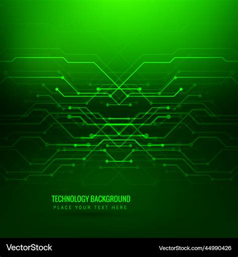 Green technology background Royalty Free Vector Image