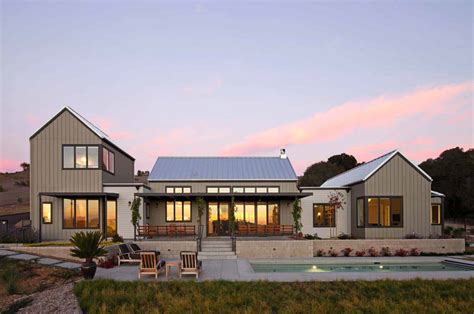 Sustainably designed modern farmhouse near the California coast