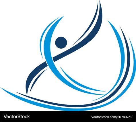 Physiotherapy treatment logo design template Vector Image