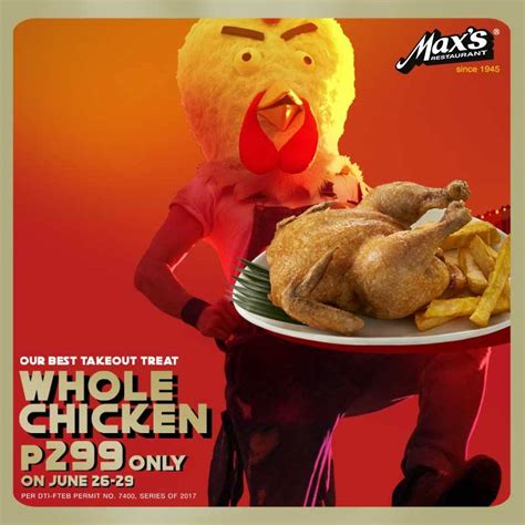 Food Promo: Max’s Fried Chicken for Php299! | Manila On Sale