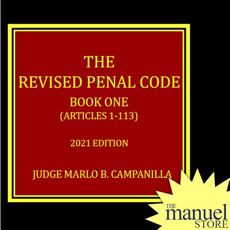 Campanilla Book 1 (2021) - Revised Penal Code - Criminal Law – themanuelstore