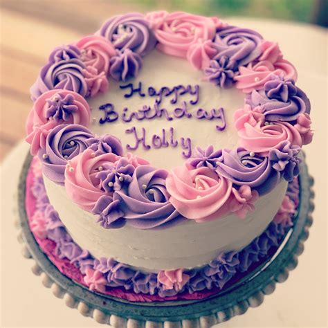 #cake Fruit #purple #flower purple flower cake pink and purple flowers purple flowe in 2020 ...