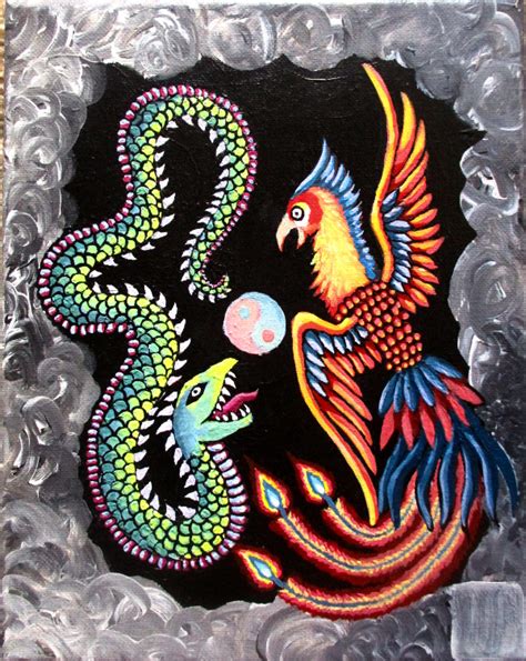 progress on dragon + phoenix painting - Ko-fi ️ Where creators get ...