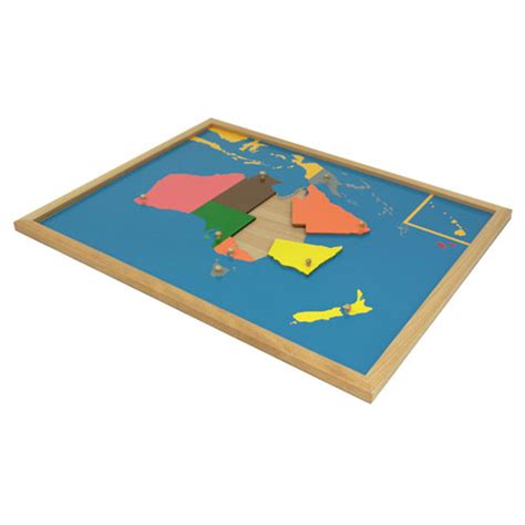 Australia Puzzle Map Montessori materials | Thinkamajigs