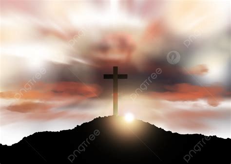 Cross Jesus Border Clouds, Cross Jesus, Frame, Jesus PNG Transparent Clipart Image and PSD File ...