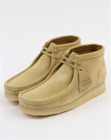 Clarks Originals Wallabee Boots Maple Suede,moccasin,mens