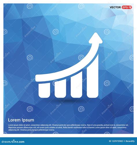 Business graph icon stock vector. Illustration of arrow - 122975982