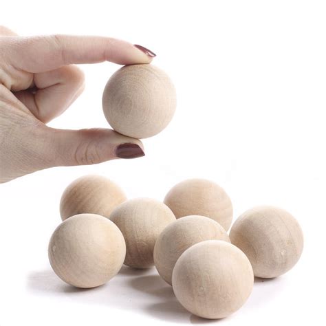 1-1/2" Unfinished Wood Balls - Wooden Balls and Ball Knobs - Wood Crafts - Craft Supplies ...