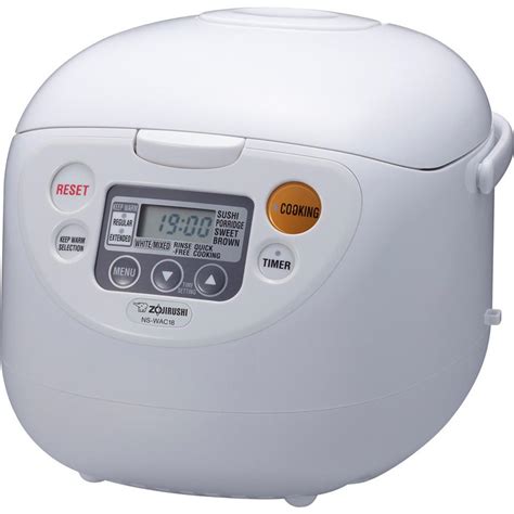 Zojirushi Micom Rice Cooker and Warmer White 10 Cup-NS-WAC18WD - The ...