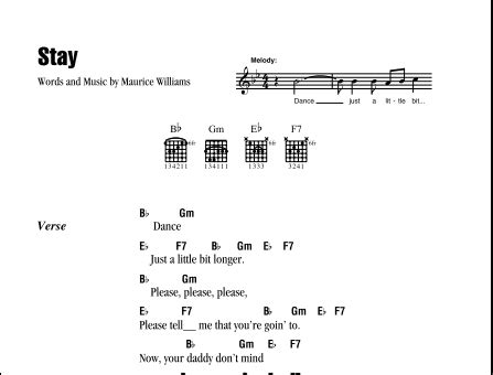 Stay Stay Stay Chords - Sheet and Chords Collection