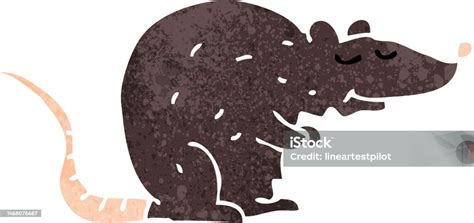 Cartoon Black Rat Stock Illustration - Download Image Now - Animal, Art ...