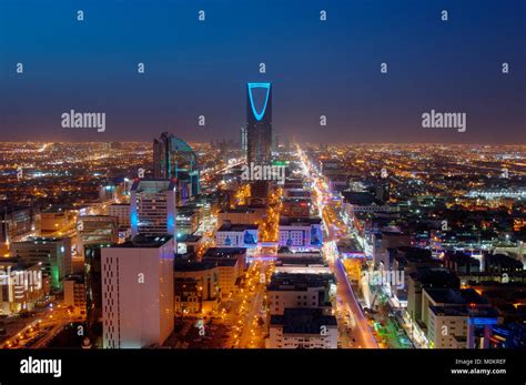 Riyadh skyline at night #2 Stock Photo - Alamy