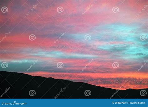 The colors of dawn stock photo. Image of atmospheric - 69482782