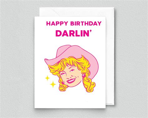 Dolly Happy Birthday Card (Dolly Parton) – Rocket & Roo Boutique