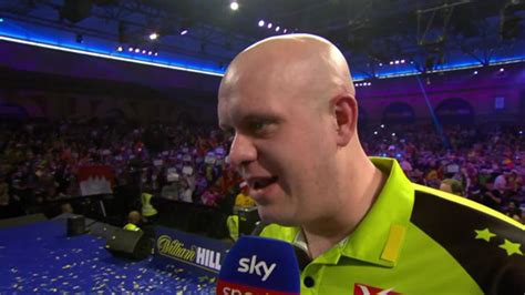 Michael van Gerwen describes winning third World Darts Championship as ...