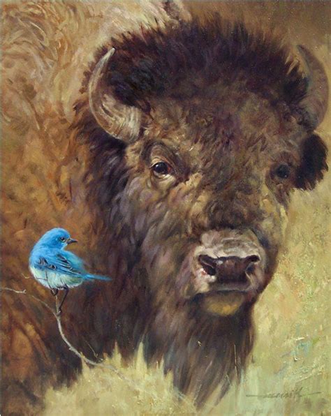 Bison Art - Animal Paintings | Dave Merrill Art