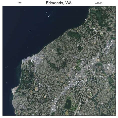 Aerial Photography Map of Edmonds, WA Washington