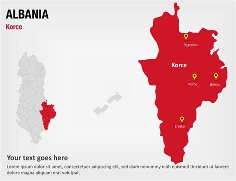 Korce Albania Map