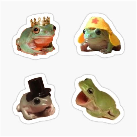 "meme frog cute wholesome sticker pack" Sticker for Sale by fairimush ...