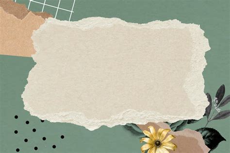 Free Vector | Vintage collage frame wallpaper background illustration, vector paper texture with ...