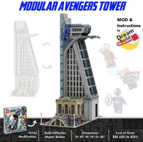 LEGO MOC Modular Avengers & Stark Tower from Marvel Avengers by Dream ...