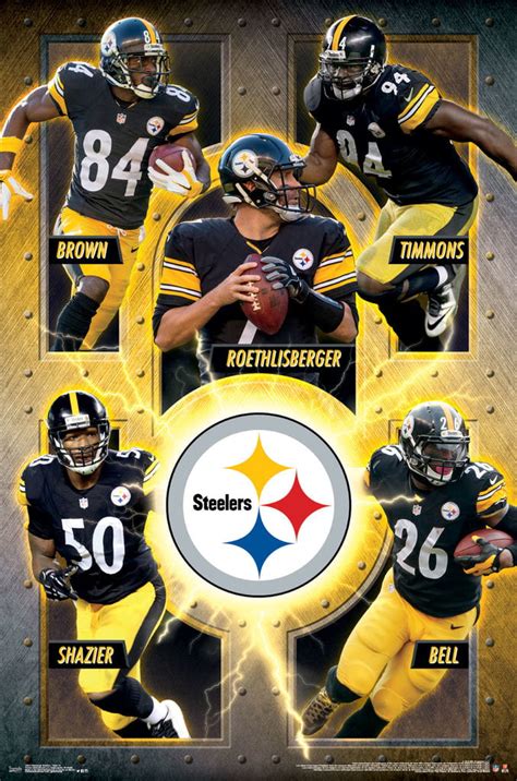 Pittsburgh Steelers 2016 Team 22" x 34" NFL Sports Poster - Walmart.com