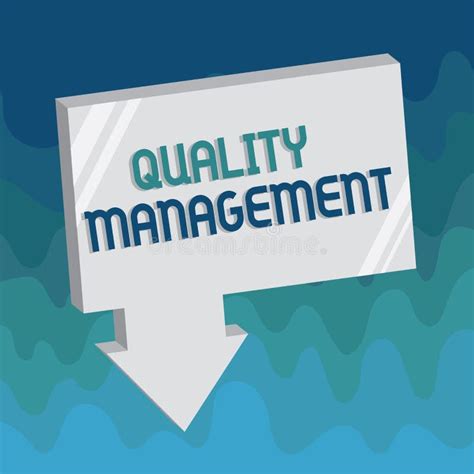 Handwriting Text Quality Management. Concept Meaning Maintain Excellence Level High Standard ...