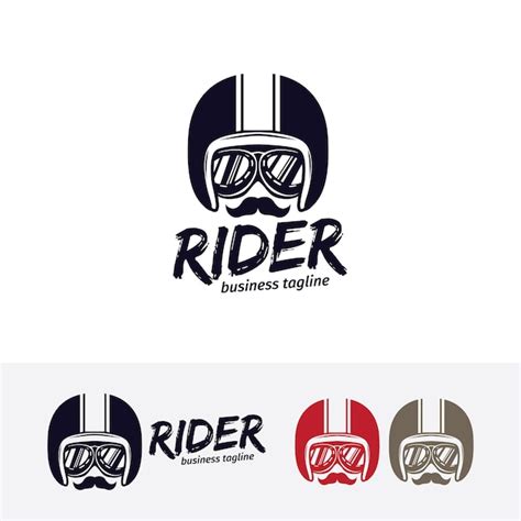 Premium Vector | Rider vector logo template