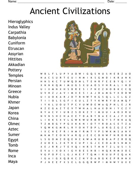 Ancient Civilizations Word Search