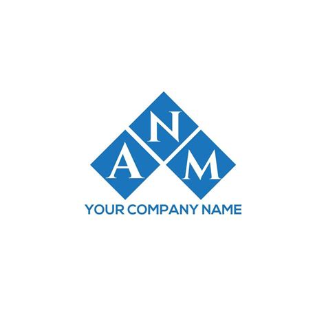 ANM letter logo design on WHITE background. ANM creative initials letter logo concept. ANM ...