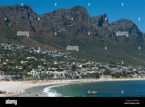 Camps Bay beach and Twelve Apostles mountains, Cape Town, South Africa Stock Photo - Alamy