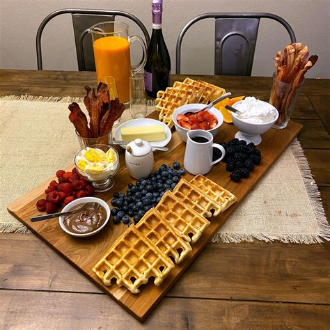 Breakfast waffle board - So fun to create a waffle board! Perfect for ...