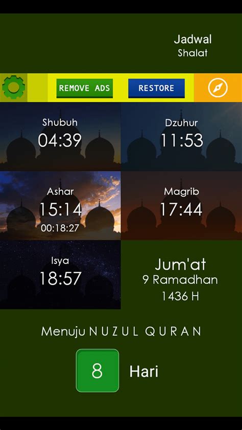 Jadwal Sholat - The WALi Studio