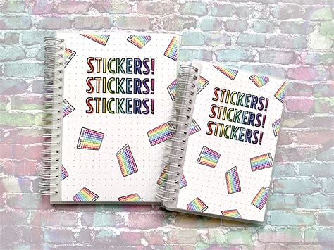 Stickers Stickers Stickers Sticker Album Reusable | Etsy