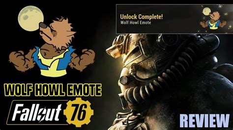 Fallout 76 - Wolf Howl Emote [250 Atoms] - YouTube