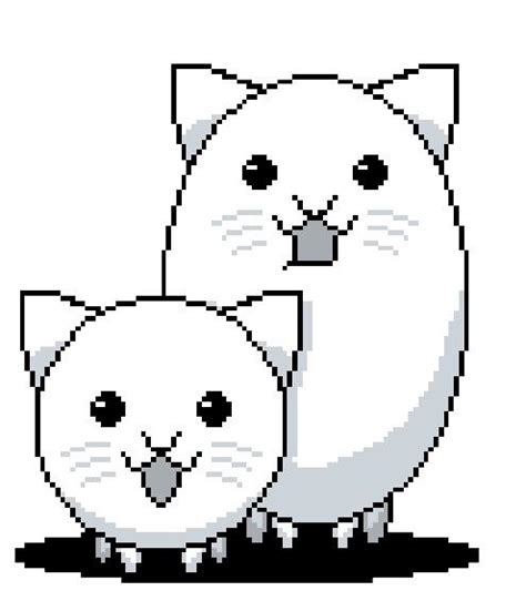 [Fan-Made] Pixel Art of Basic Cat and Tank Cat : r/battlecats