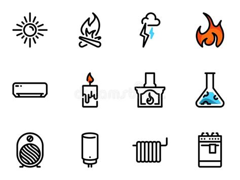 Heat Source Icons Stock Illustrations – 260 Heat Source Icons Stock Illustrations, Vectors ...