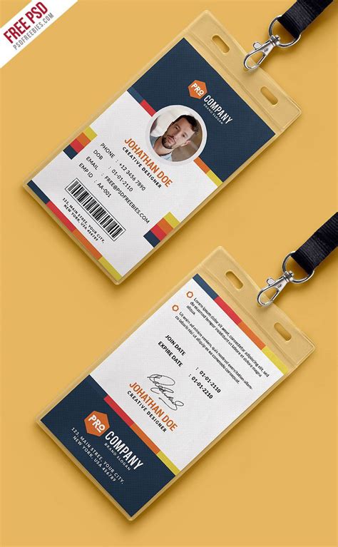 Employee Id Badge Template Photoshop ~ Addictionary