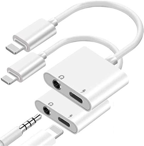 Lightning to 3.5mm Headphones Dongle Jack Adapter for iPhone Wh Max 62% OFF